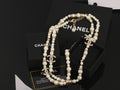 CHANEL Pearl Double-C Long Necklace