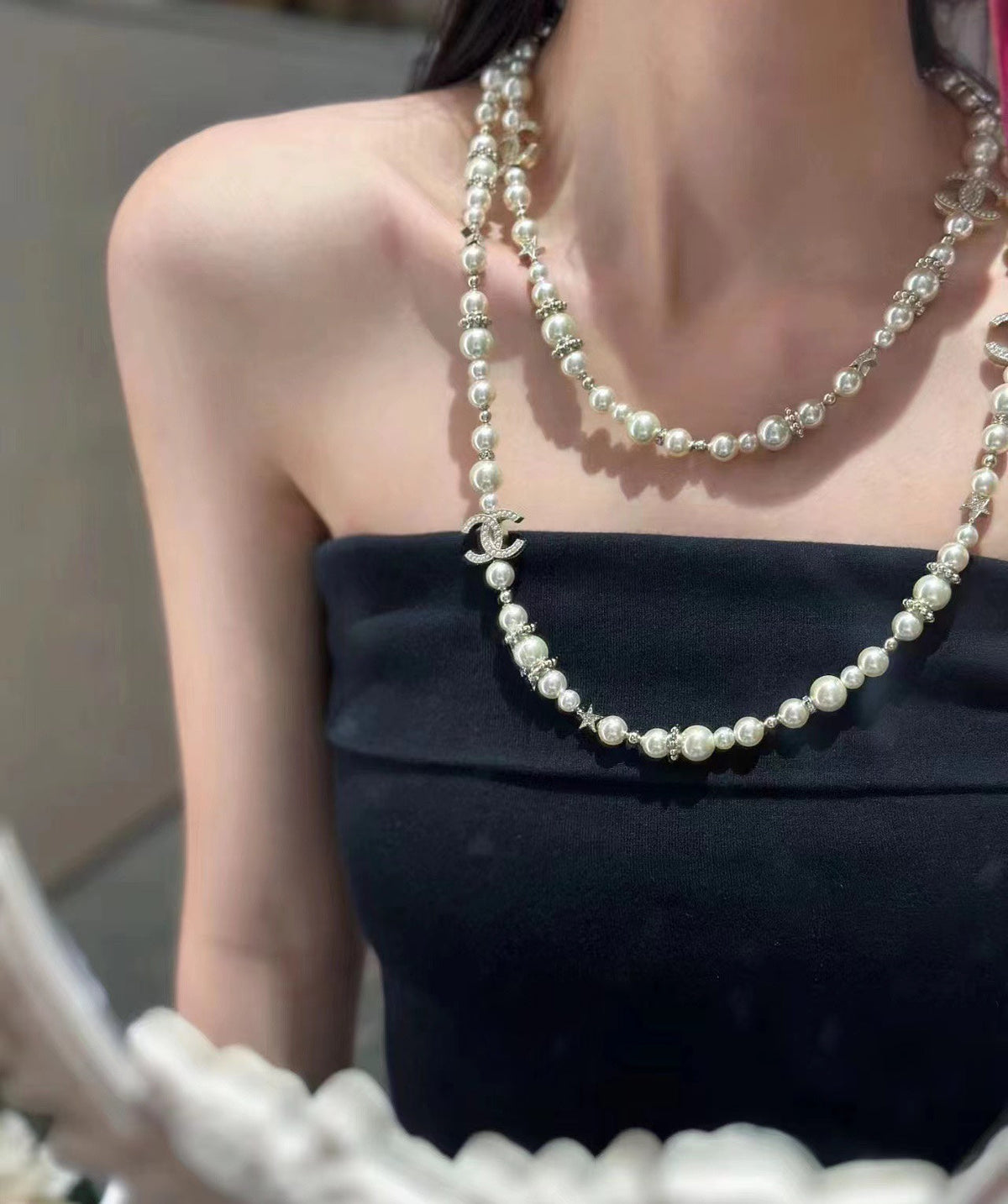 CHANEL Pearl Double-C Long Necklace