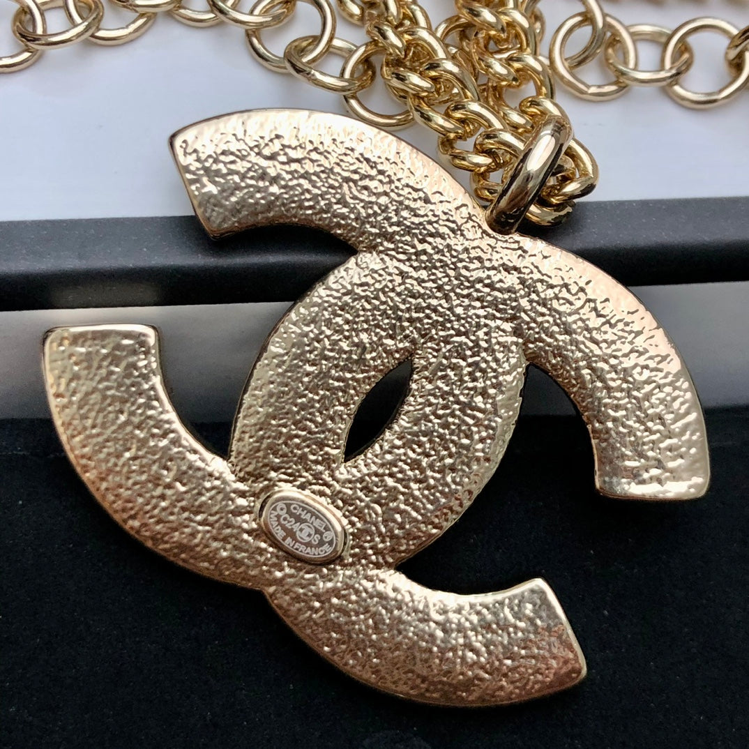 CHANEL Crystal Double-C Necklace