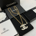 CHANEL Crystal Double-C Necklace
