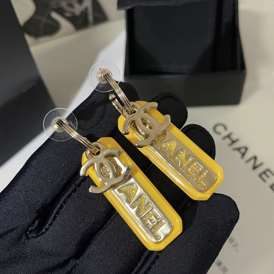 CHANEL Crystal Earrings