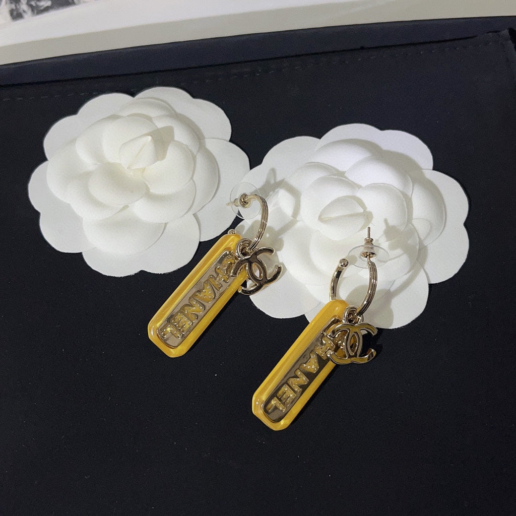 CHANEL Crystal Earrings