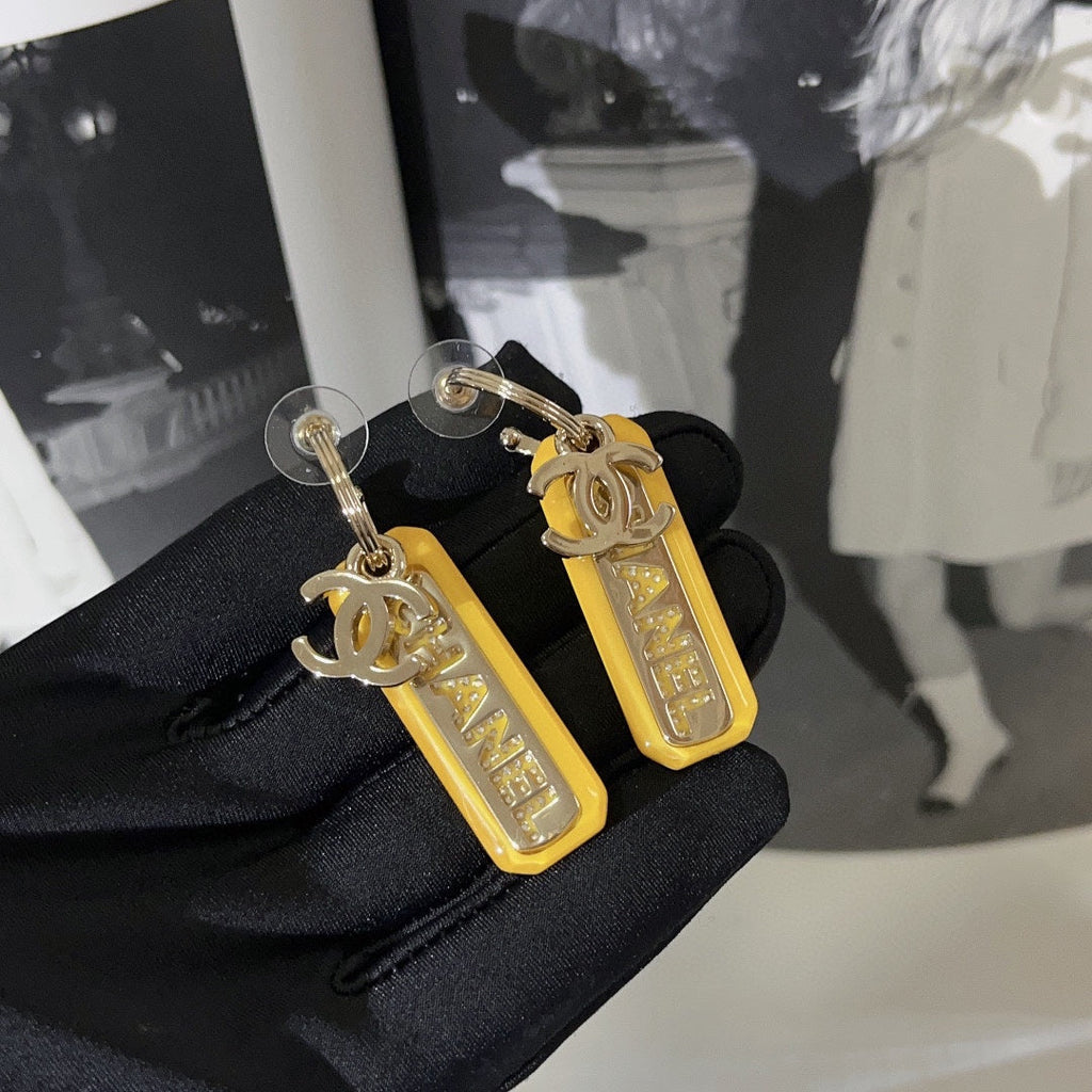CHANEL Crystal Earrings