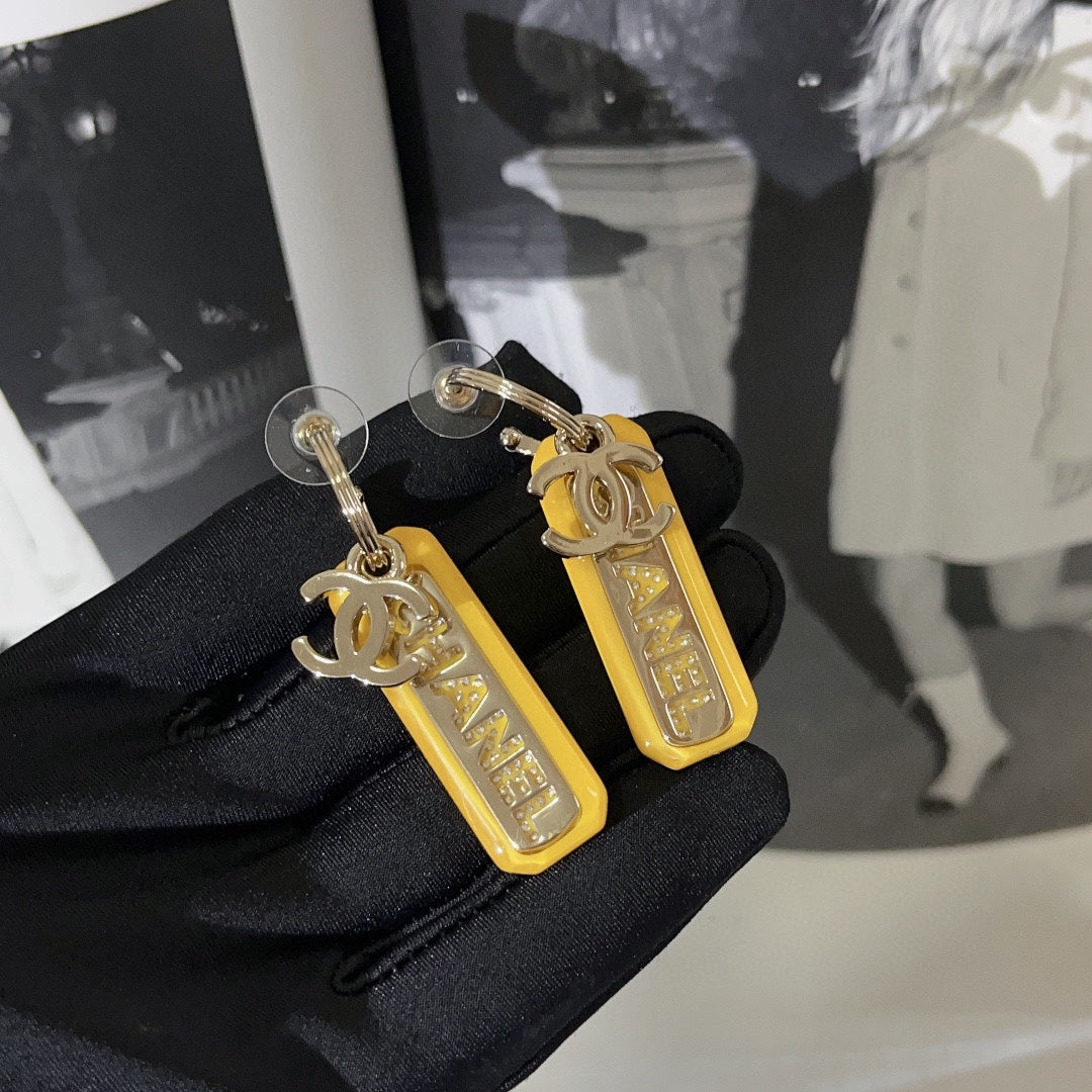 CHANEL Crystal Earrings