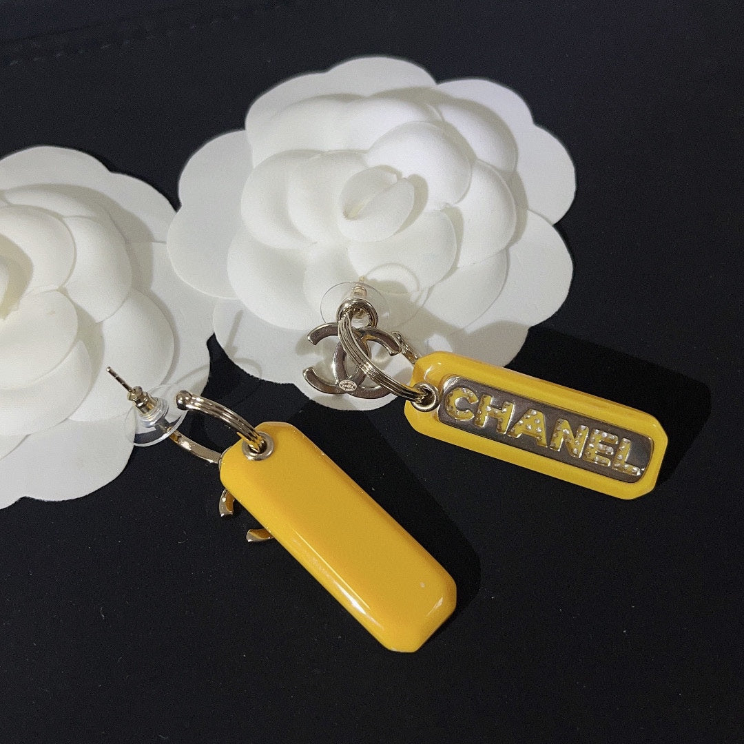 CHANEL Crystal Earrings