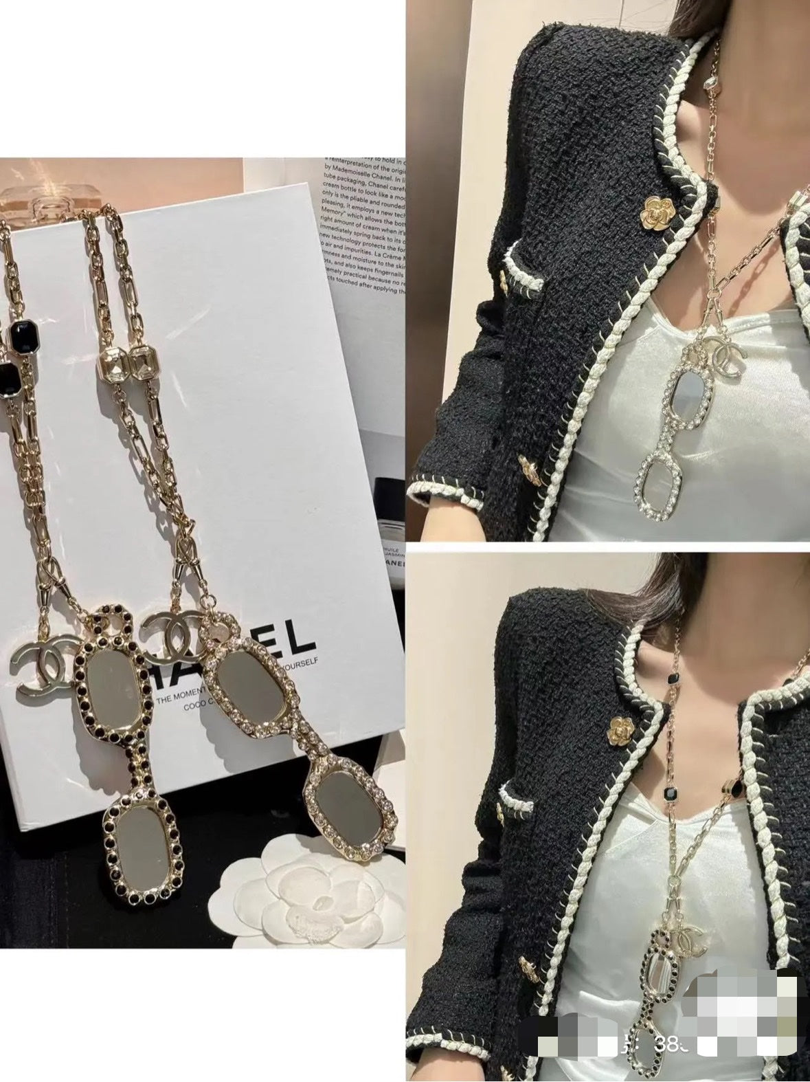 CHANEL Crystal Necklace