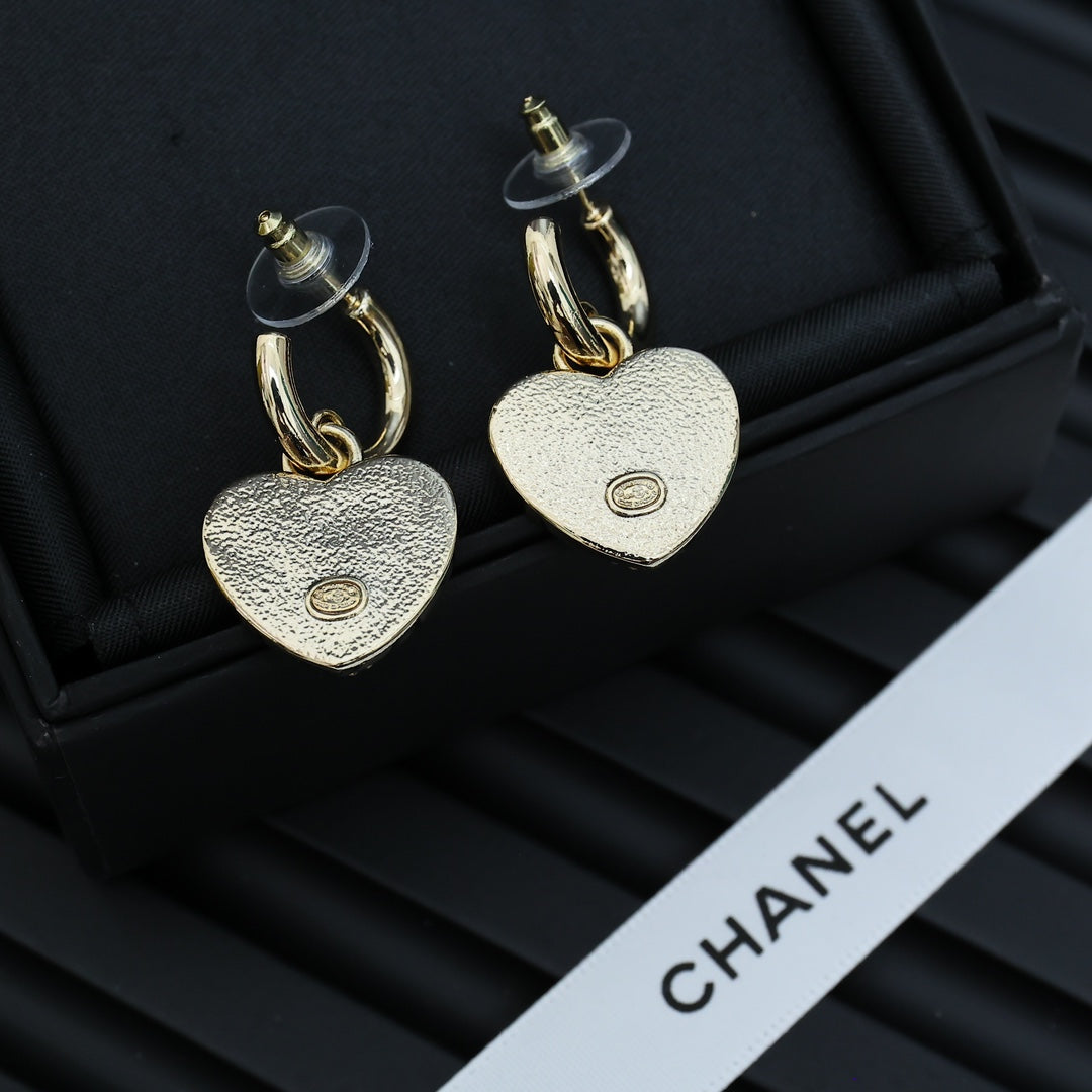 CHANEL Enamel Earrings