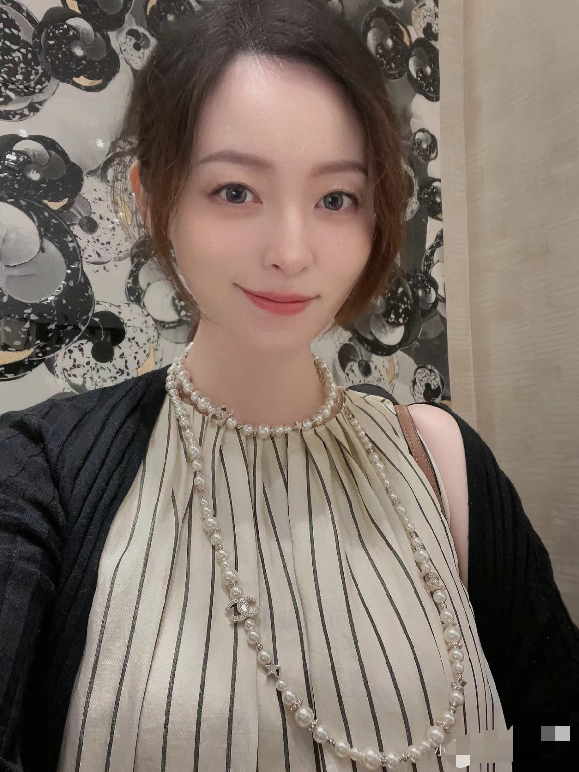 CHANEL Pearl Long Necklace