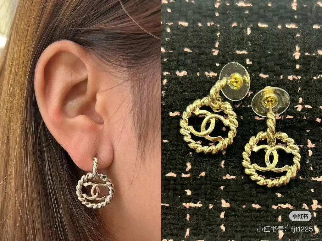 CHANEL Double-C Earrings