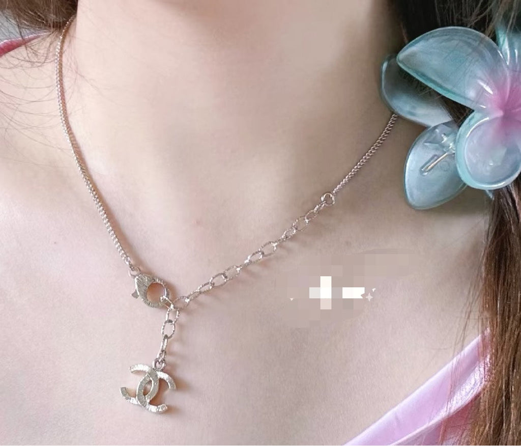 CHANEL Double-C Bow Necklace