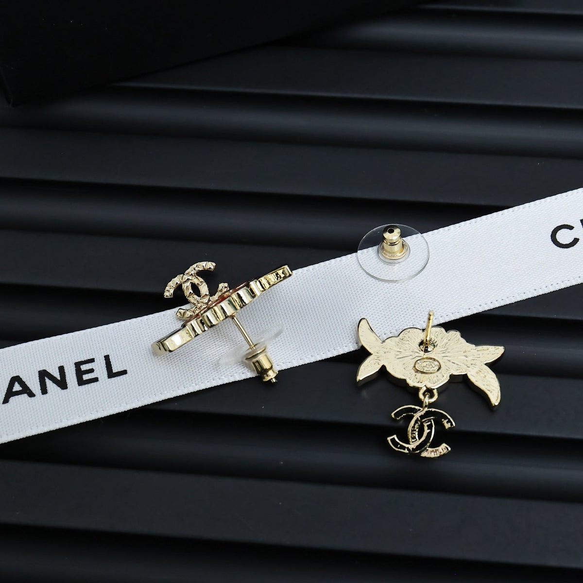 CHANEL Enamel Double-C Earrings