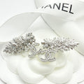 CHANEL Crystal Double-C Pendant Necklace
