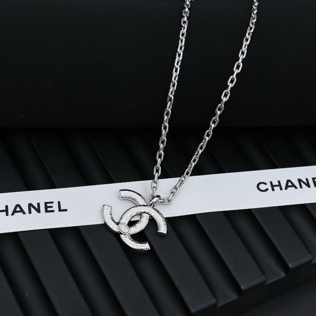 CHANEL Crystal Enamel Double-C Necklace
