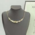 CHANEL Pearl Crystal Double-C Necklace
