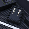 CHANEL Pearl Tassel Earrings
