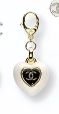 CHANEL Metal Heart Keychain Chain