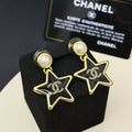 CHANEL Pearl Crystal Enamel Pendant Necklace