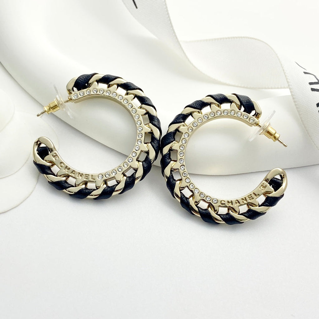CHANEL Crystal Earrings
