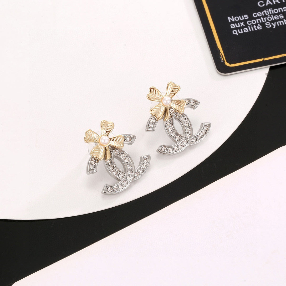 CHANEL Four-Leaf Clover Earrings