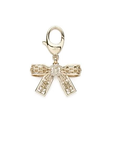 CHANEL Metal Bag Charm Keychain