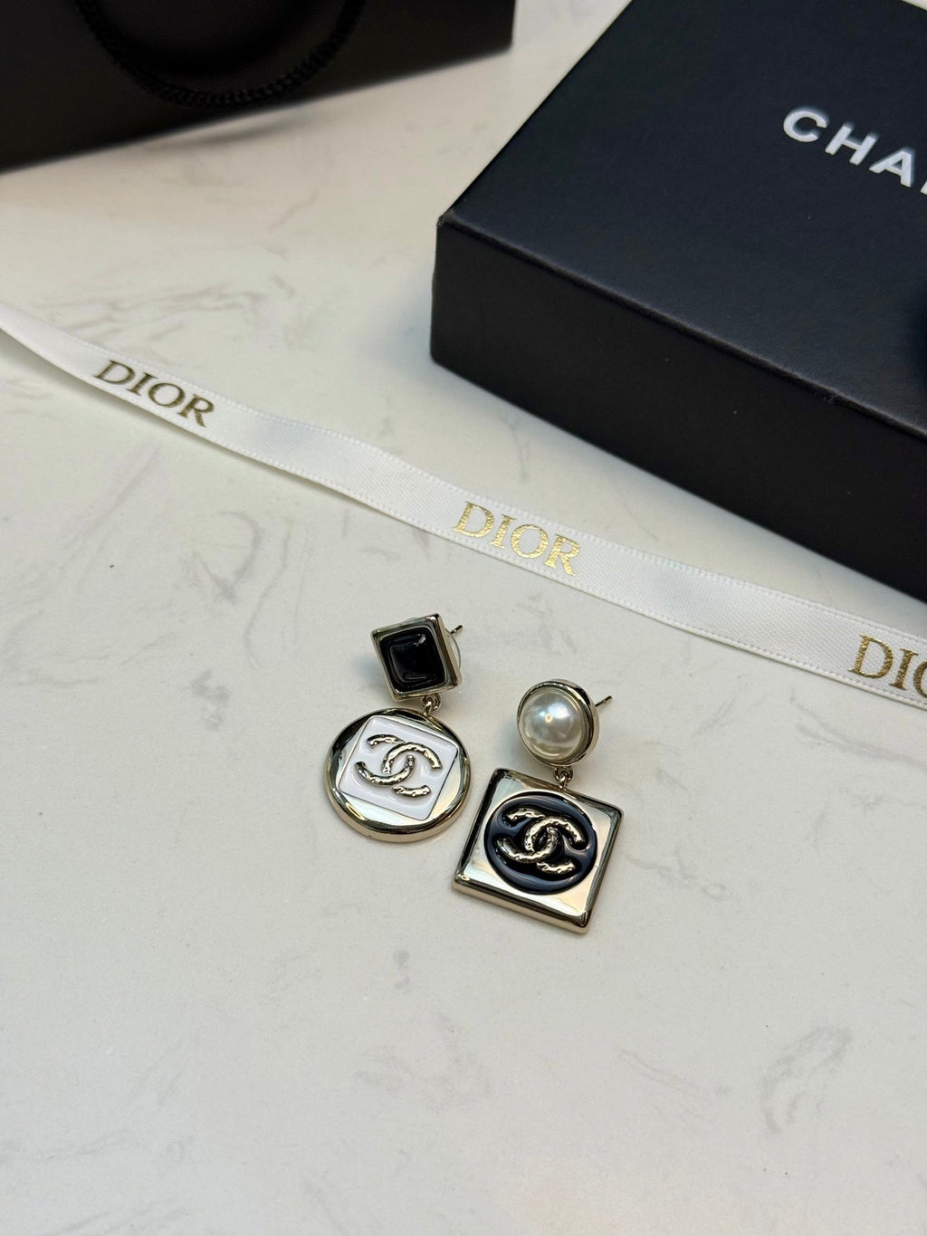 CHANEL Enamel Double-C Vintage Pendant Necklace