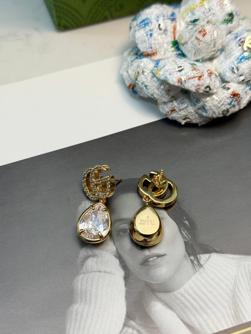GUCCI Crystal Vintage Earrings