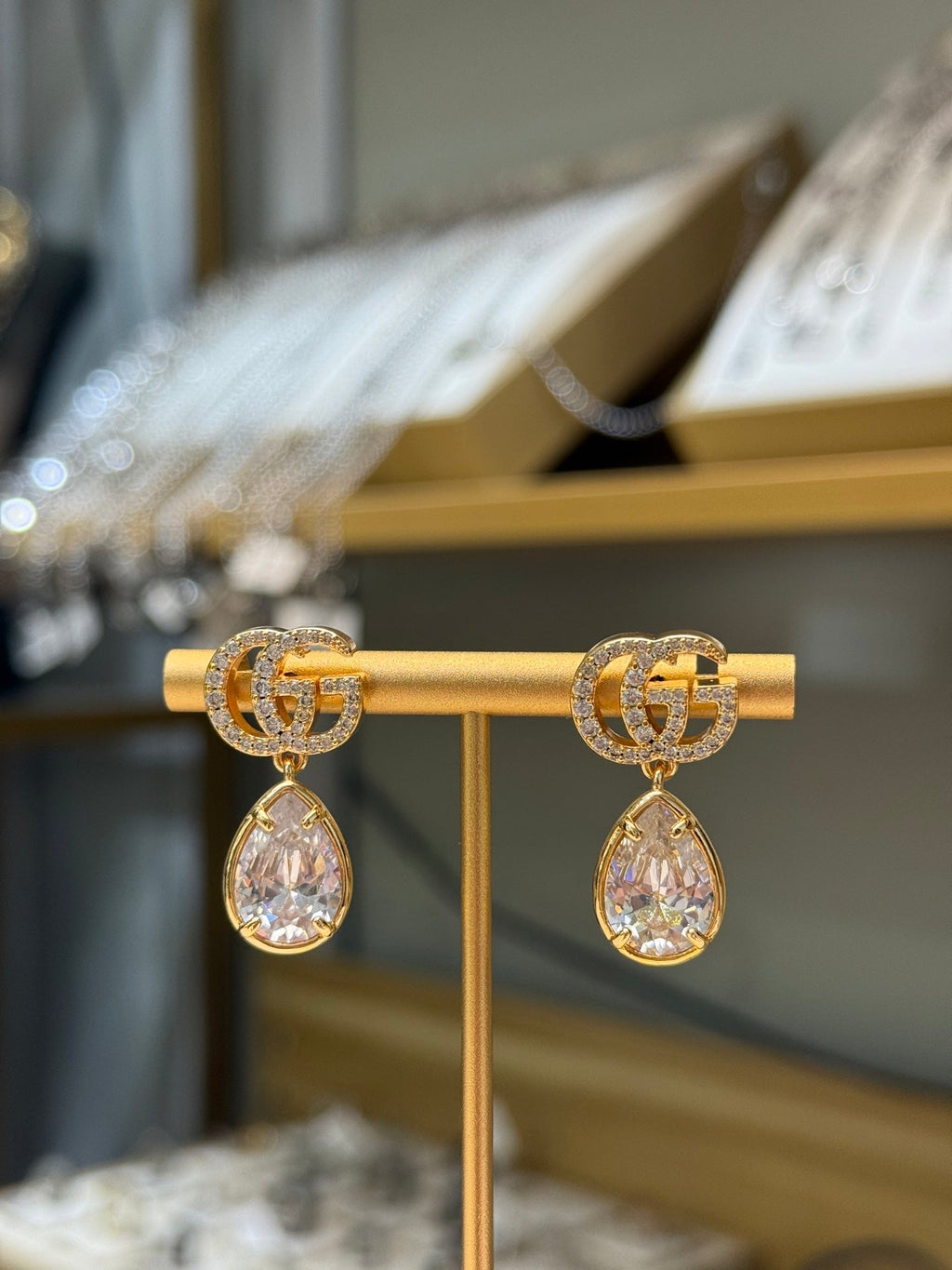 GUCCI Crystal Vintage Earrings