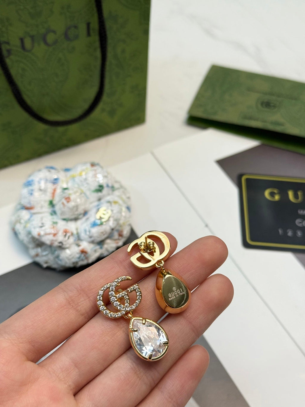 GUCCI Crystal Vintage Earrings
