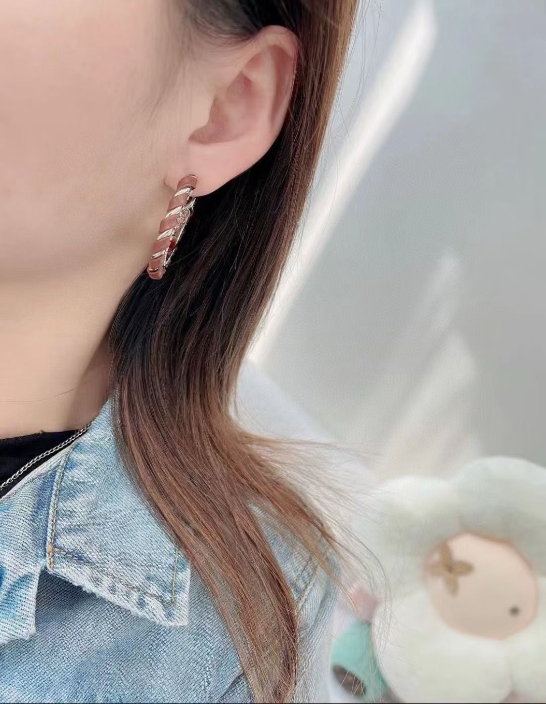 CHANEL Crystal Earrings