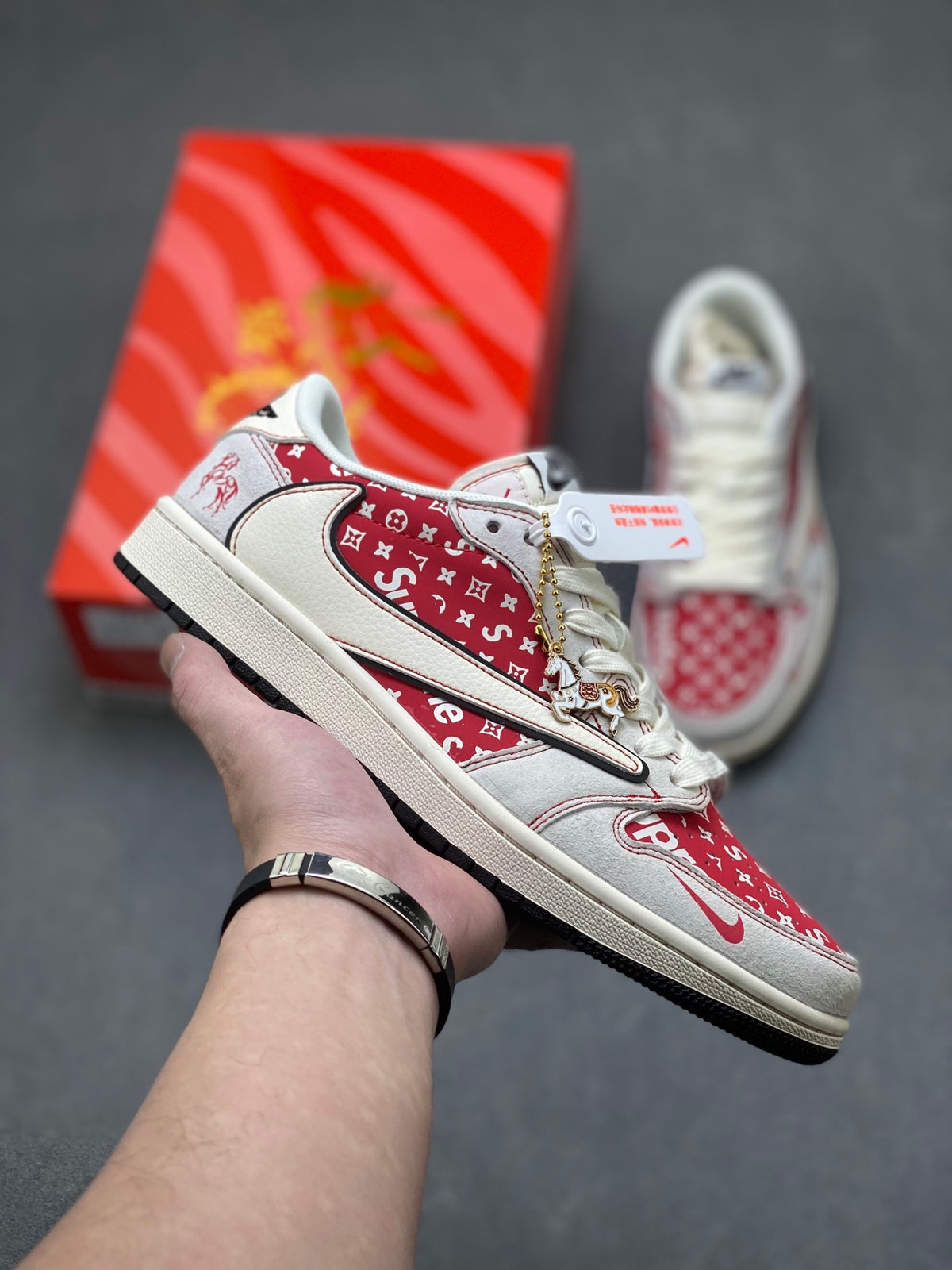 Fragment x Travis Scott x Dior x Nike Air Jordan 1 Low - Image 1