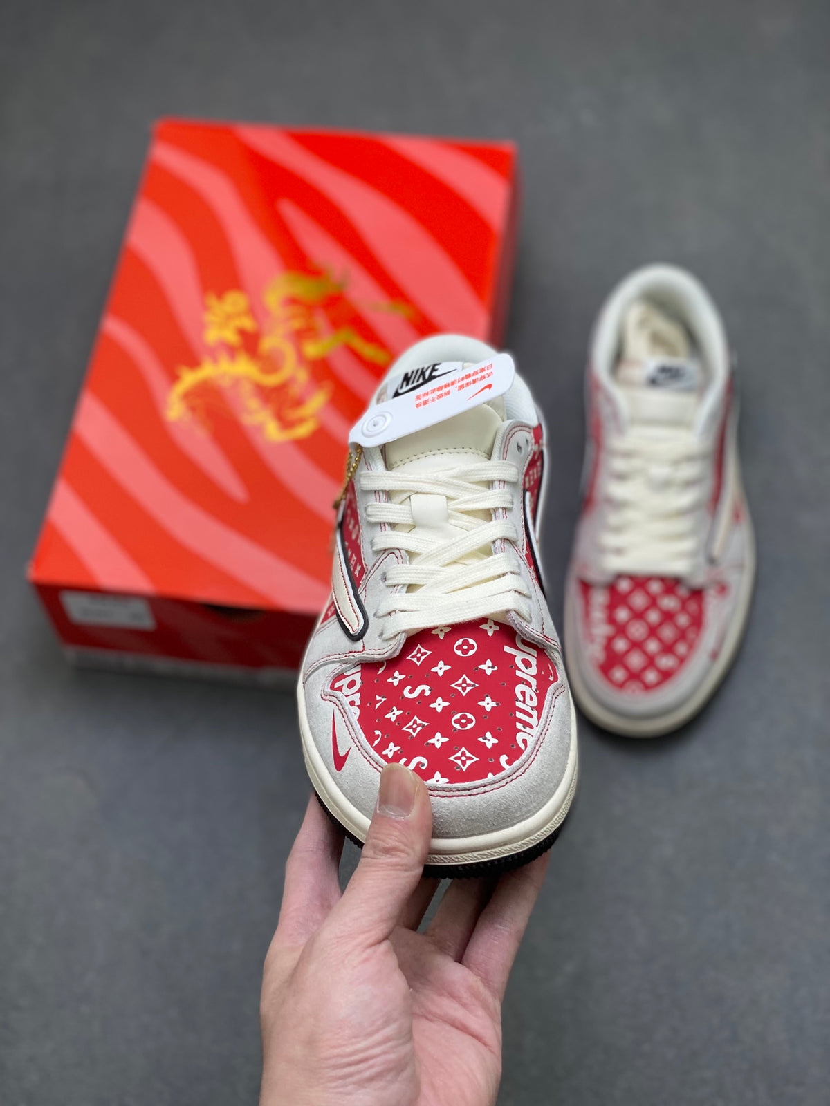 Fragment x Travis Scott x Dior x Nike Air Jordan 1 Low - Image 2