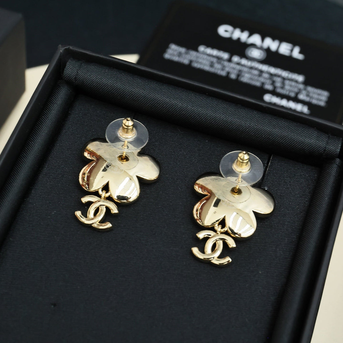 CHANEL Crystal Double-C Vintage Pendant Necklace