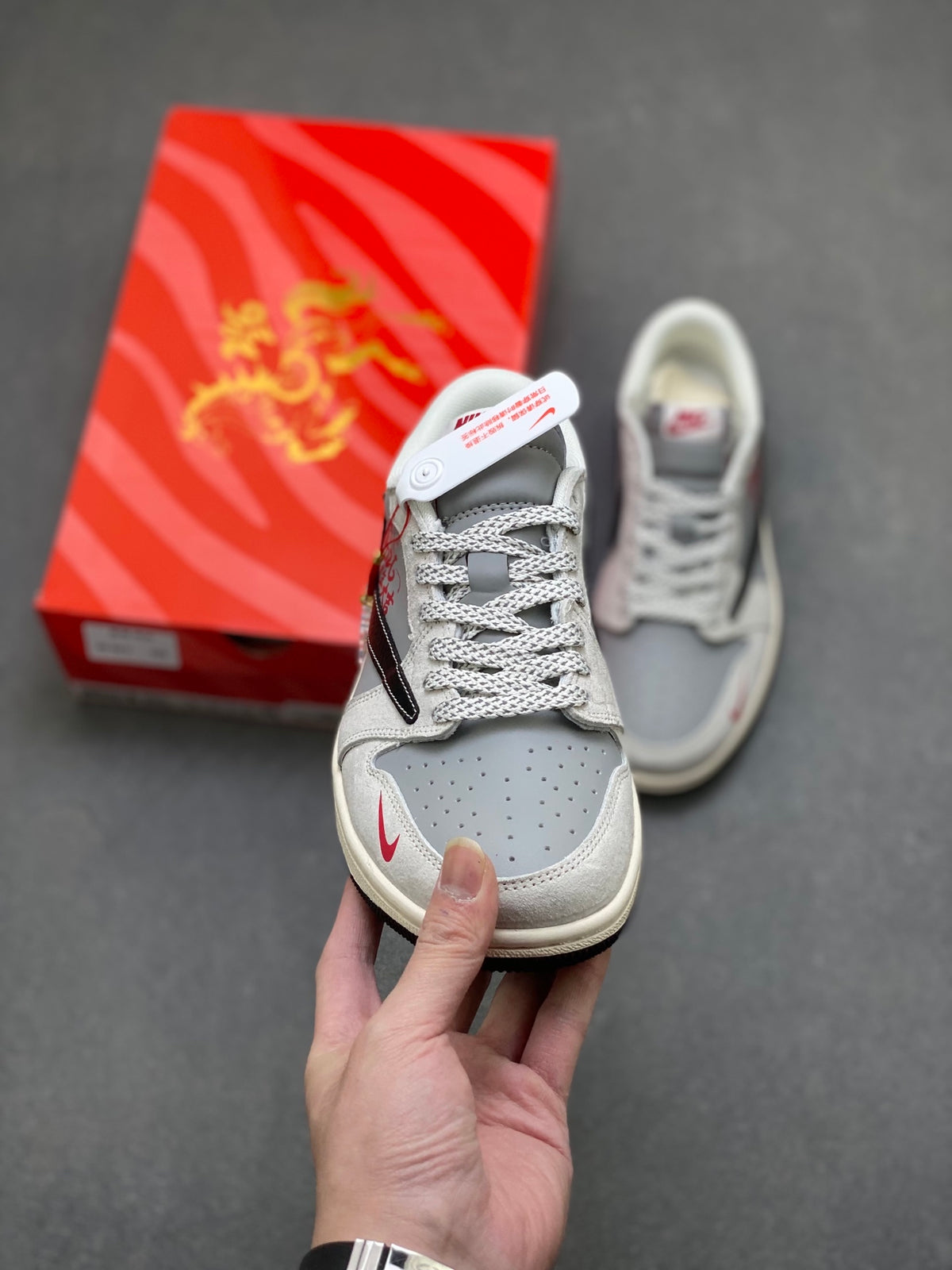 Fragment x Travis Scott x Dior x Nike Air Jordan 1 Low - Image 2