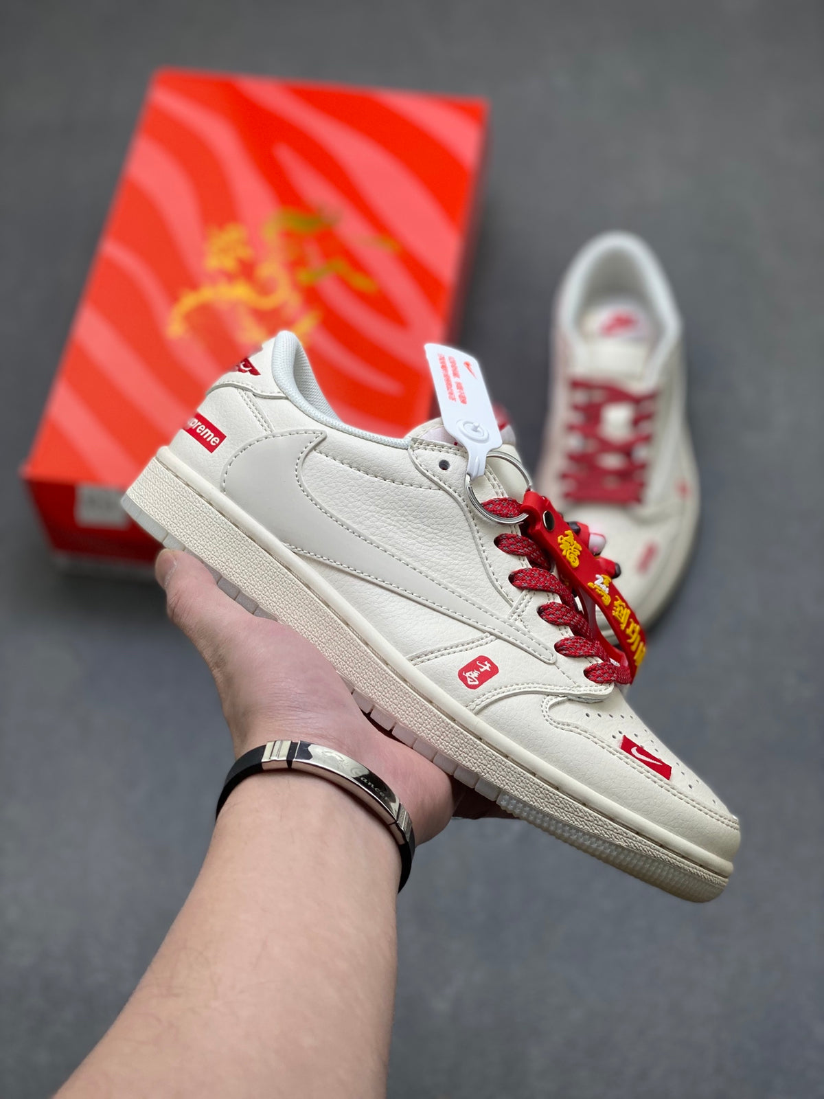 Fragment x Travis Scott x Dior x Nike Air Jordan 1 Low - Image 1