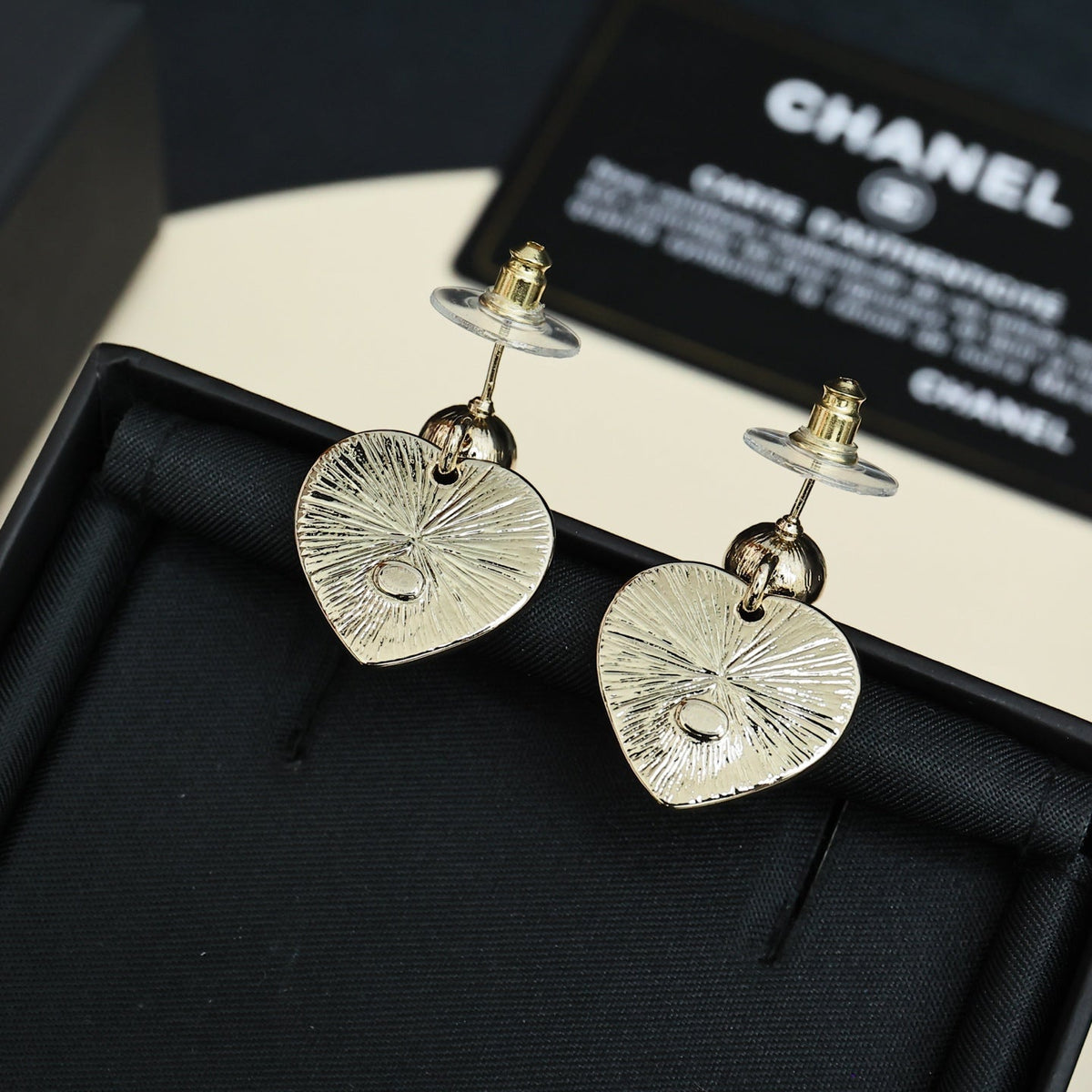 CHANEL Enamel Double-C Vintage Earrings