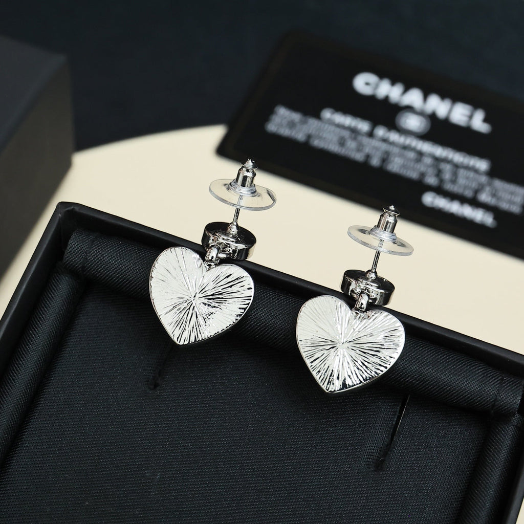 CHANEL Crystal Double-C Vintage Earrings