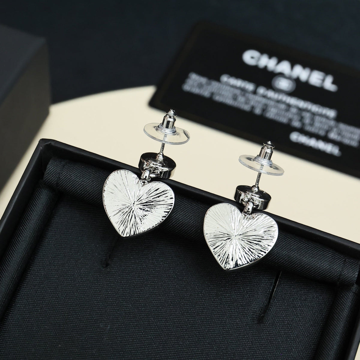 CHANEL Crystal Double-C Vintage Earrings