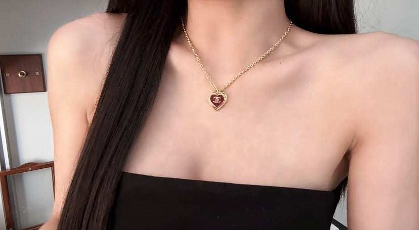 CHANEL P65 Enamel Vintage Necklace