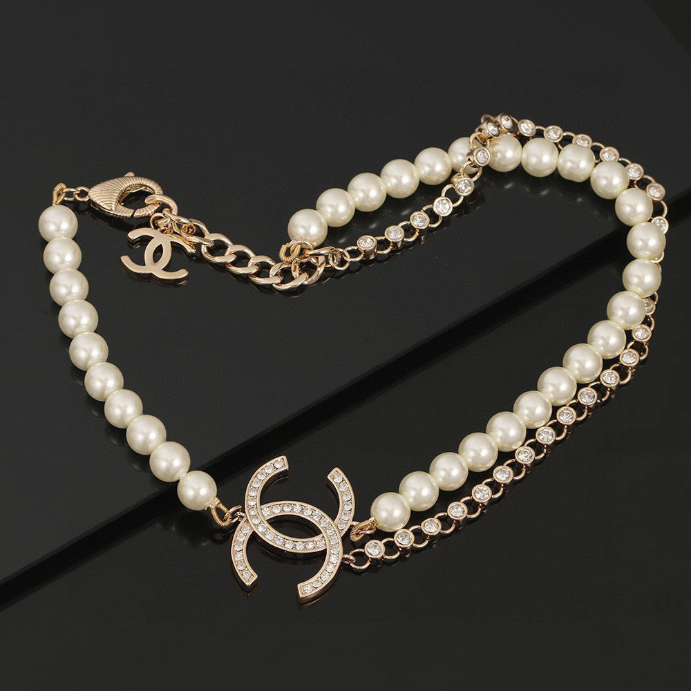 CHANEL Pearl Double-C Long Necklace