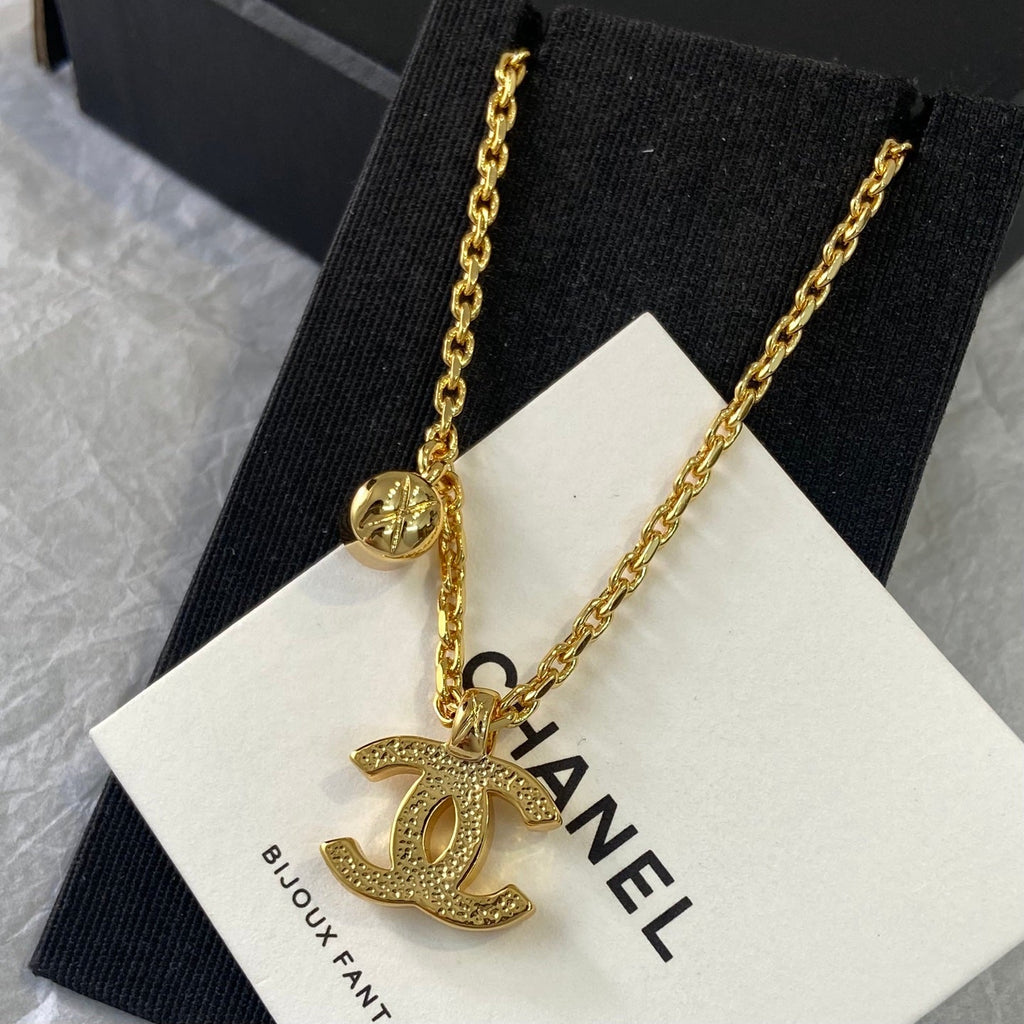 CHANEL Crystal Vintage Double-C Necklace