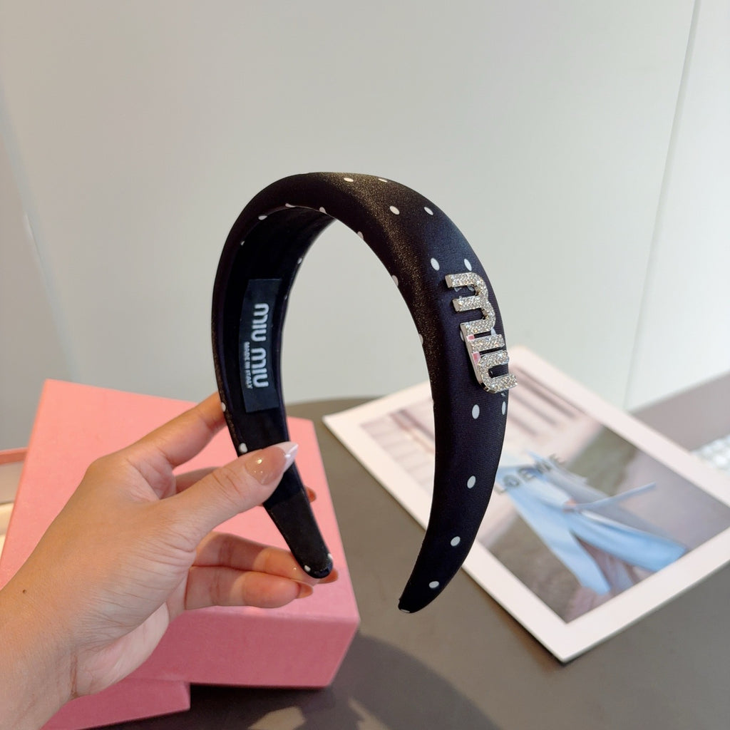 MIU MIU Polka Dot Headband