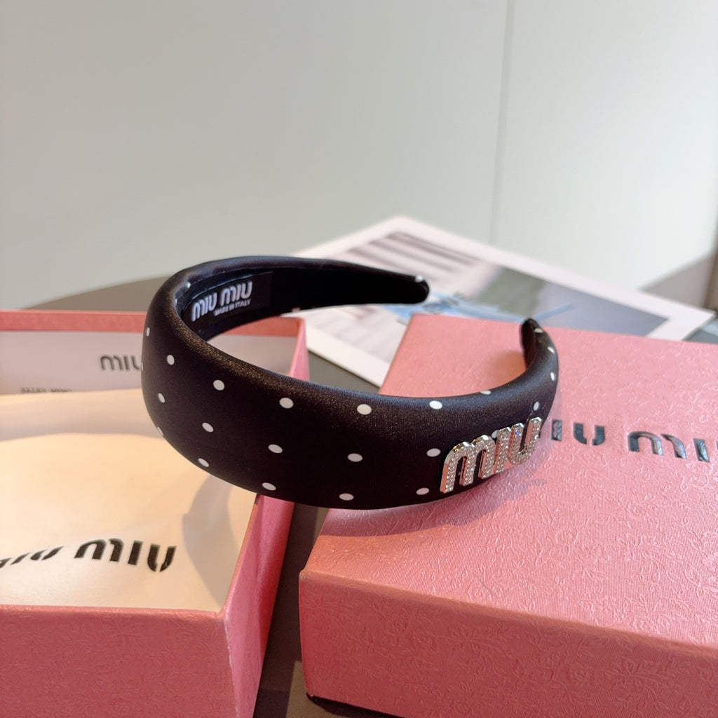 MIU MIU Polka Dot Headband