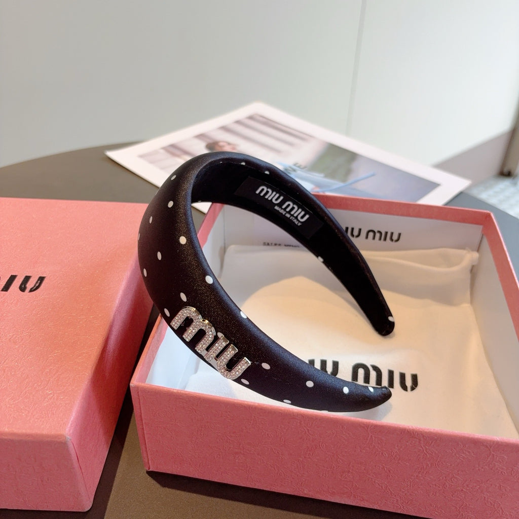 MIU MIU Polka Dot Headband