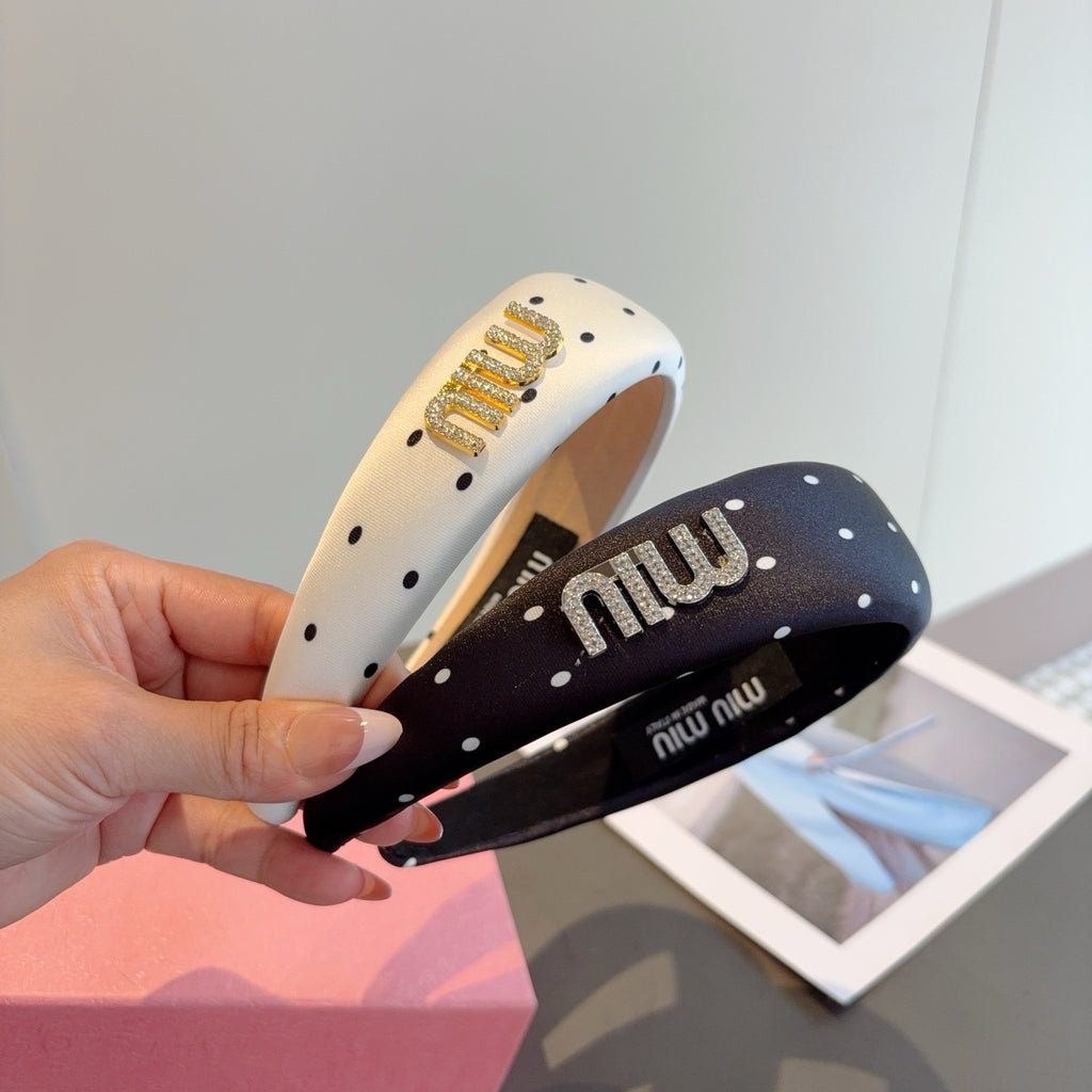 MIU MIU Polka Dot Headband