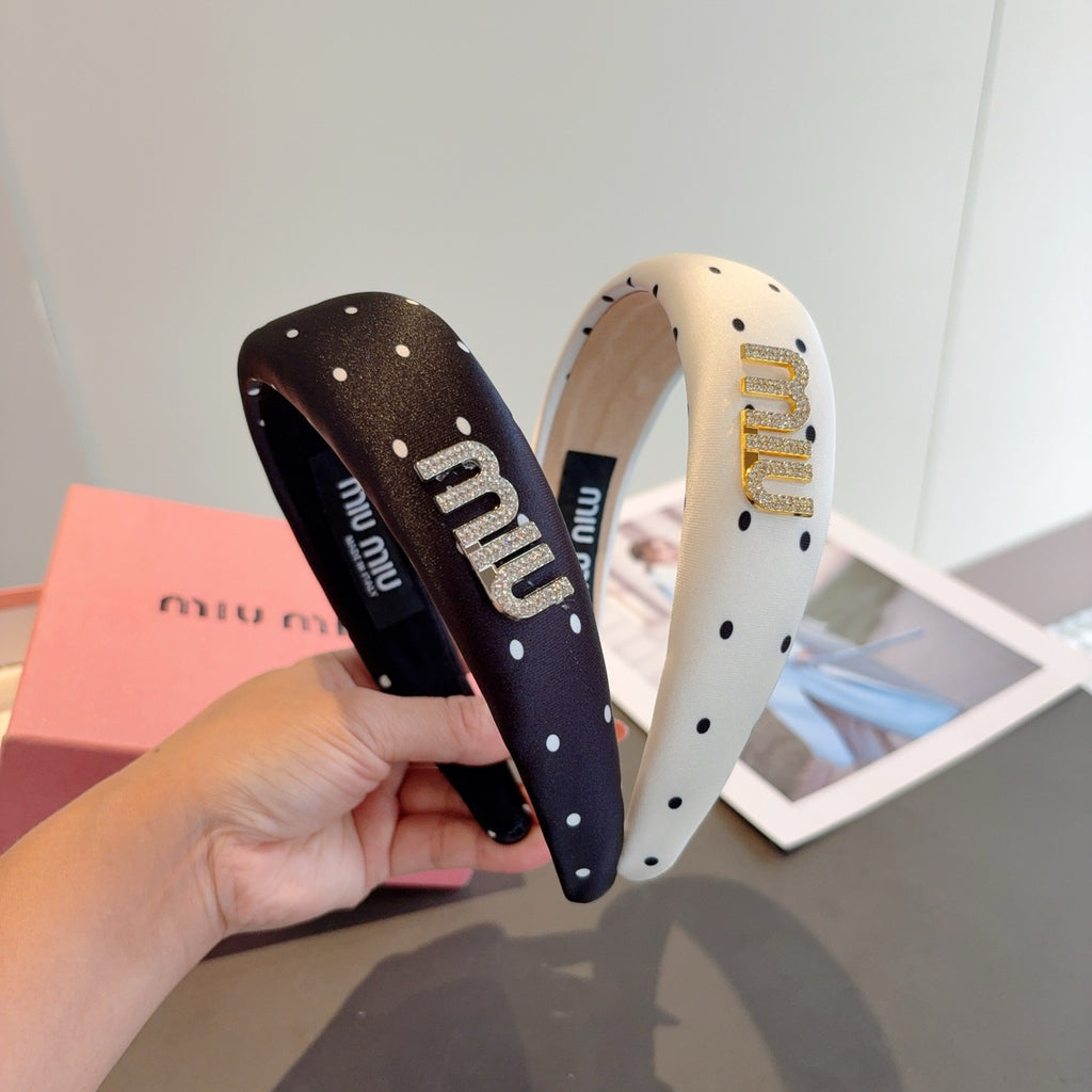 MIU MIU Polka Dot Headband