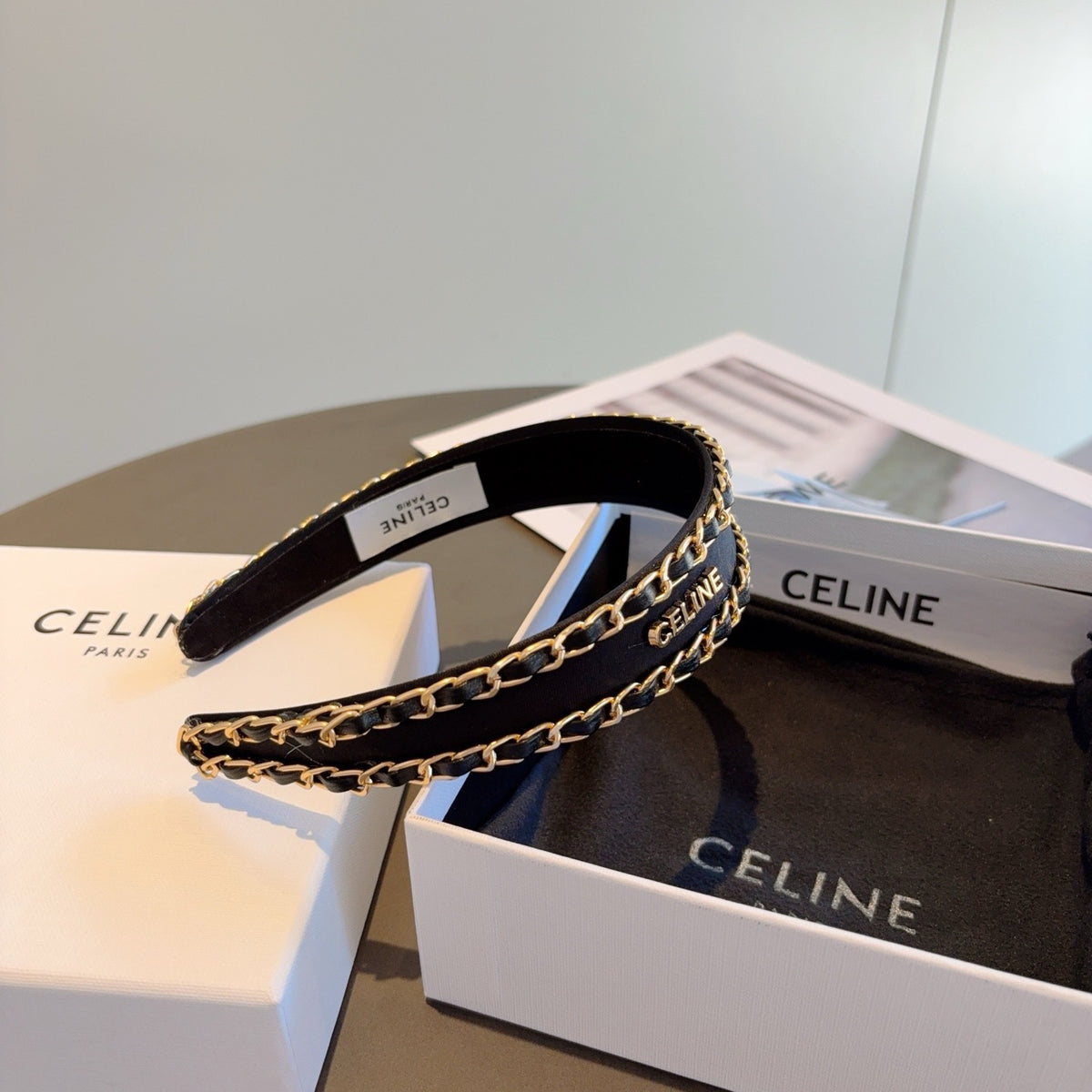 CELINE Chain Headband