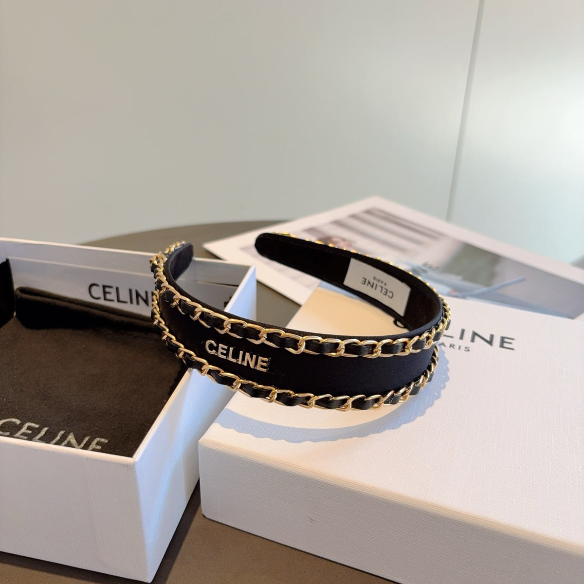 CELINE Chain Headband