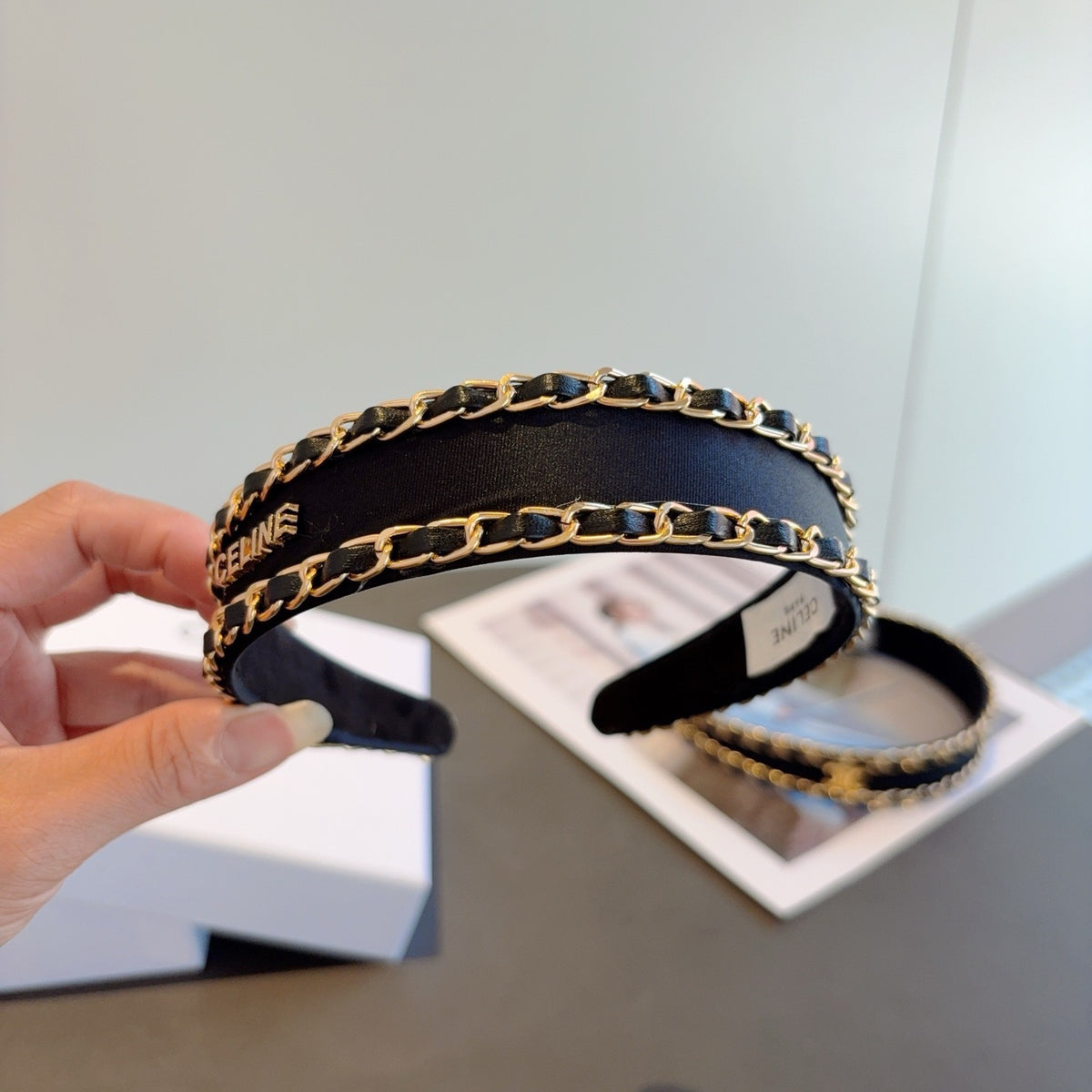 CELINE Chain Headband