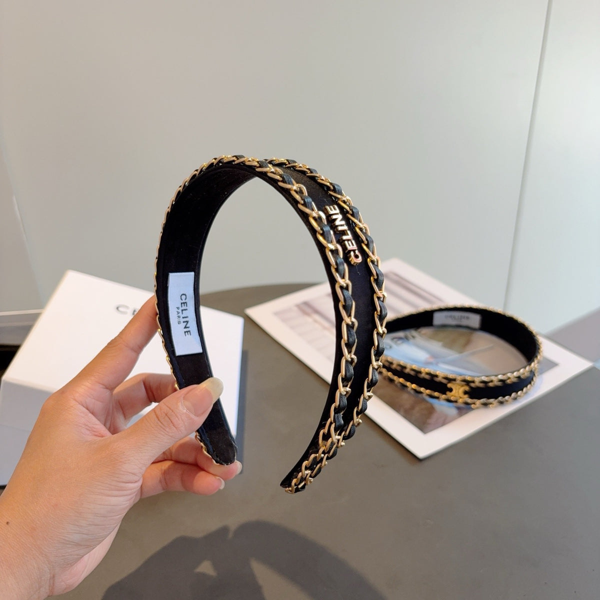 CELINE Chain Headband