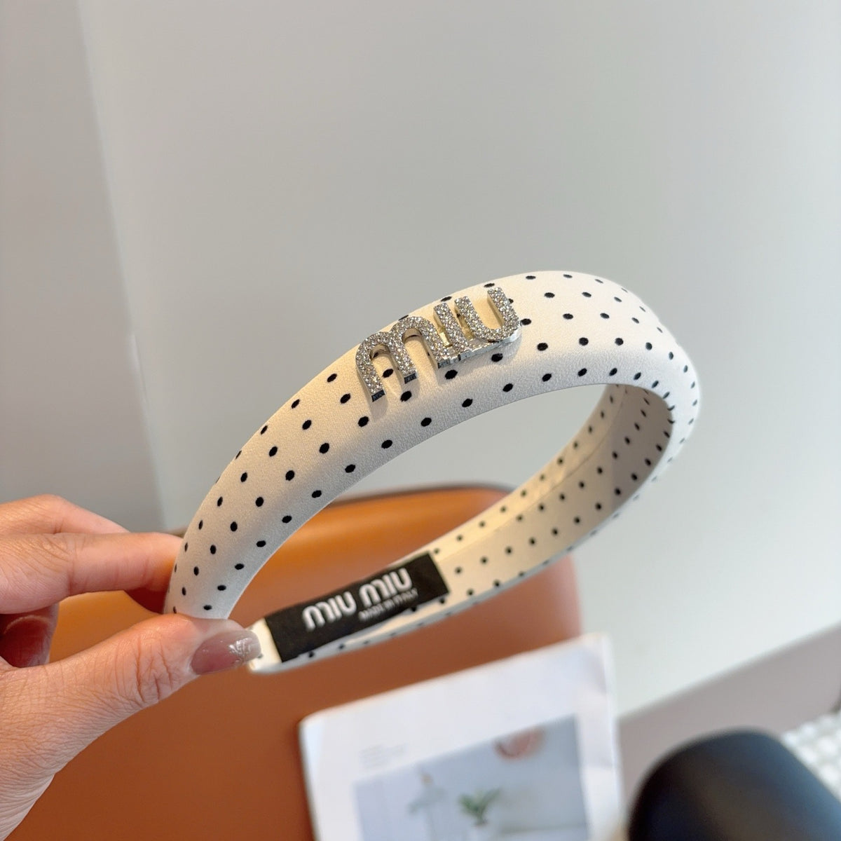 MIU MIU Polka Dot Headband